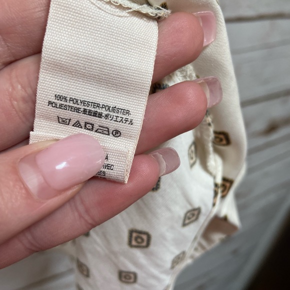 Free people white blouse size small - Picture 3 of 4